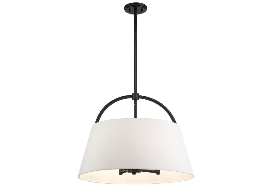 Minka Lavery Headington 4-Light Black Island Chandelier