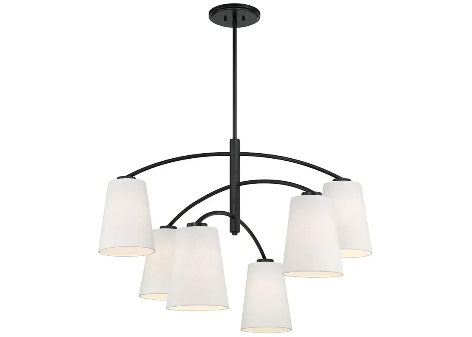 Minka Lavery Headington 6-Light Black Chandelier