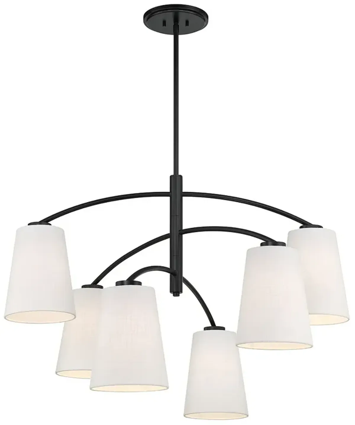 Minka Lavery Headington 6-Light Black Chandelier