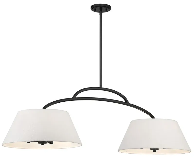 Minka Lavery Headington 6-Light Black Island Chandelier