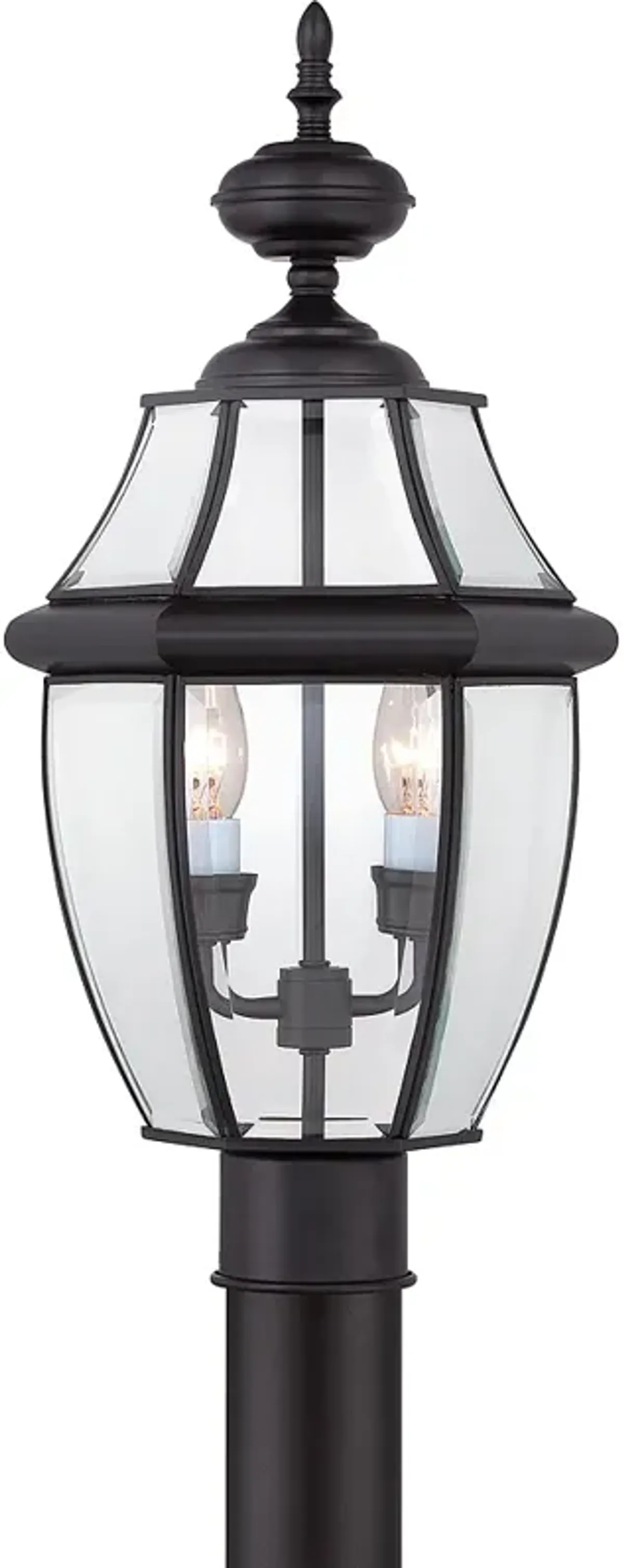 Quoizel Newbury 21"H Mystic Black 2-Light Outdoor Post Light