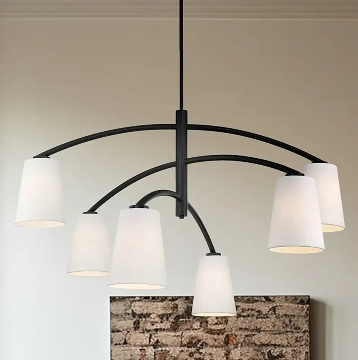 Minka Lavery Headington 6-Light Black Chandelier