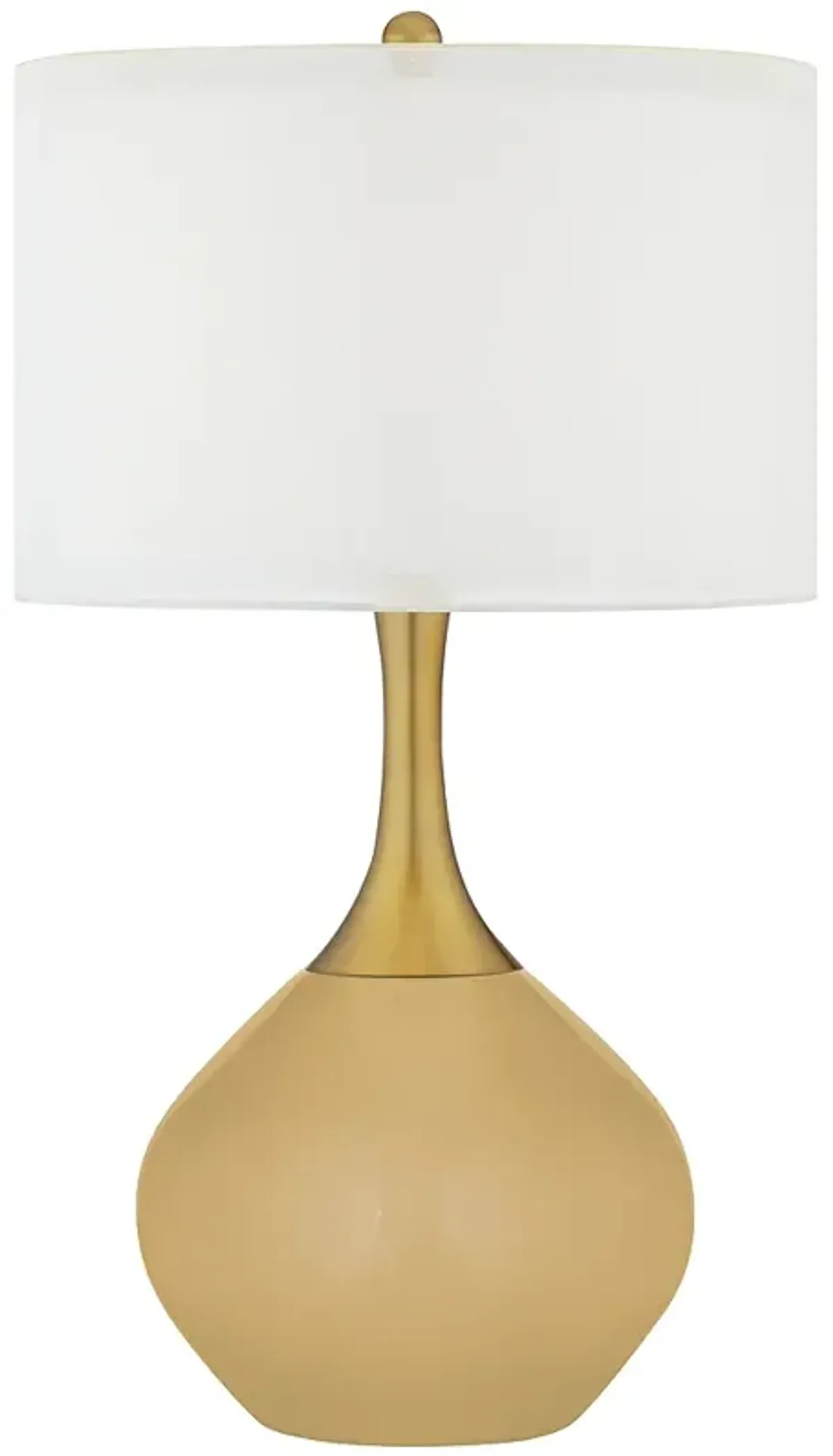 Color Plus Nickki Brass 30 1/2" Empire Gold Table Lamp