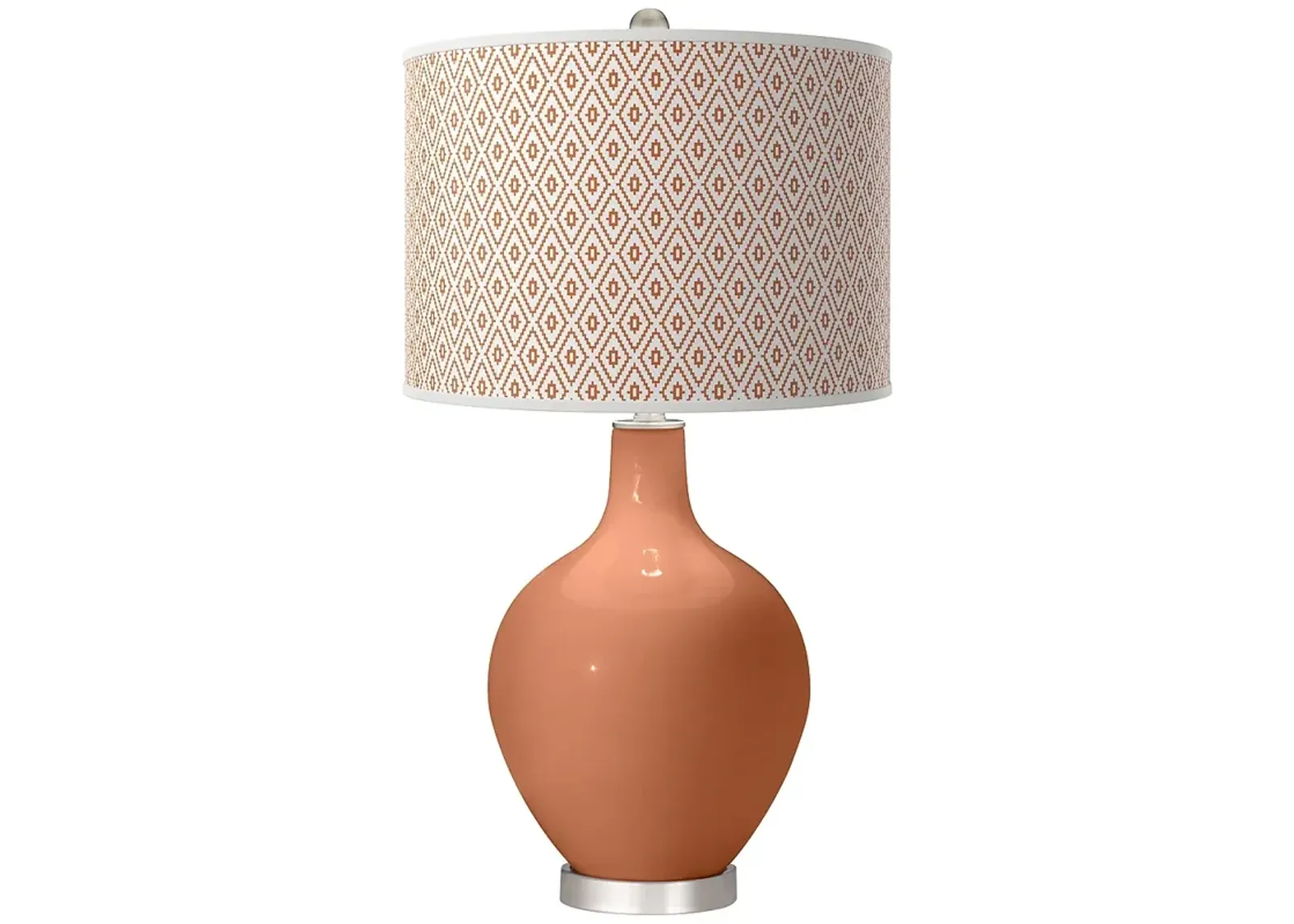 Baked Clay Diamonds Ovo Table Lamp