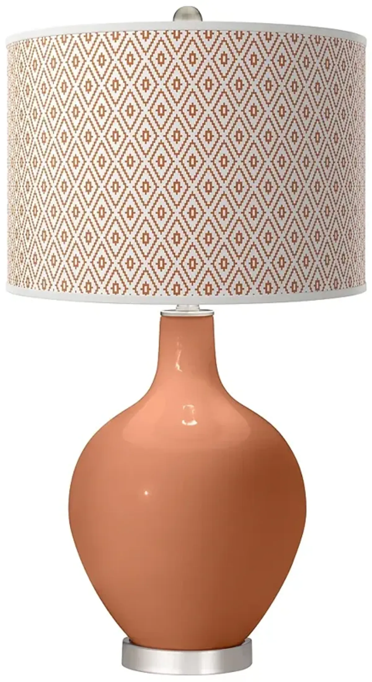 Baked Clay Diamonds Ovo Table Lamp