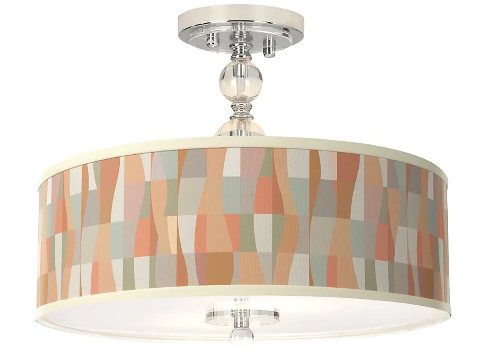 Sedona Giclee 16" Wide Semi-Flush Ceiling Light