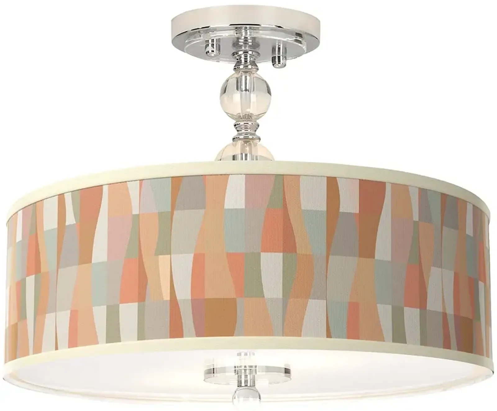 Sedona Giclee 16" Wide Semi-Flush Ceiling Light