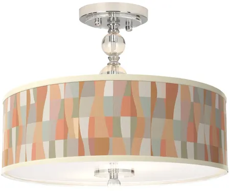 Sedona Giclee 16" Wide Semi-Flush Ceiling Light