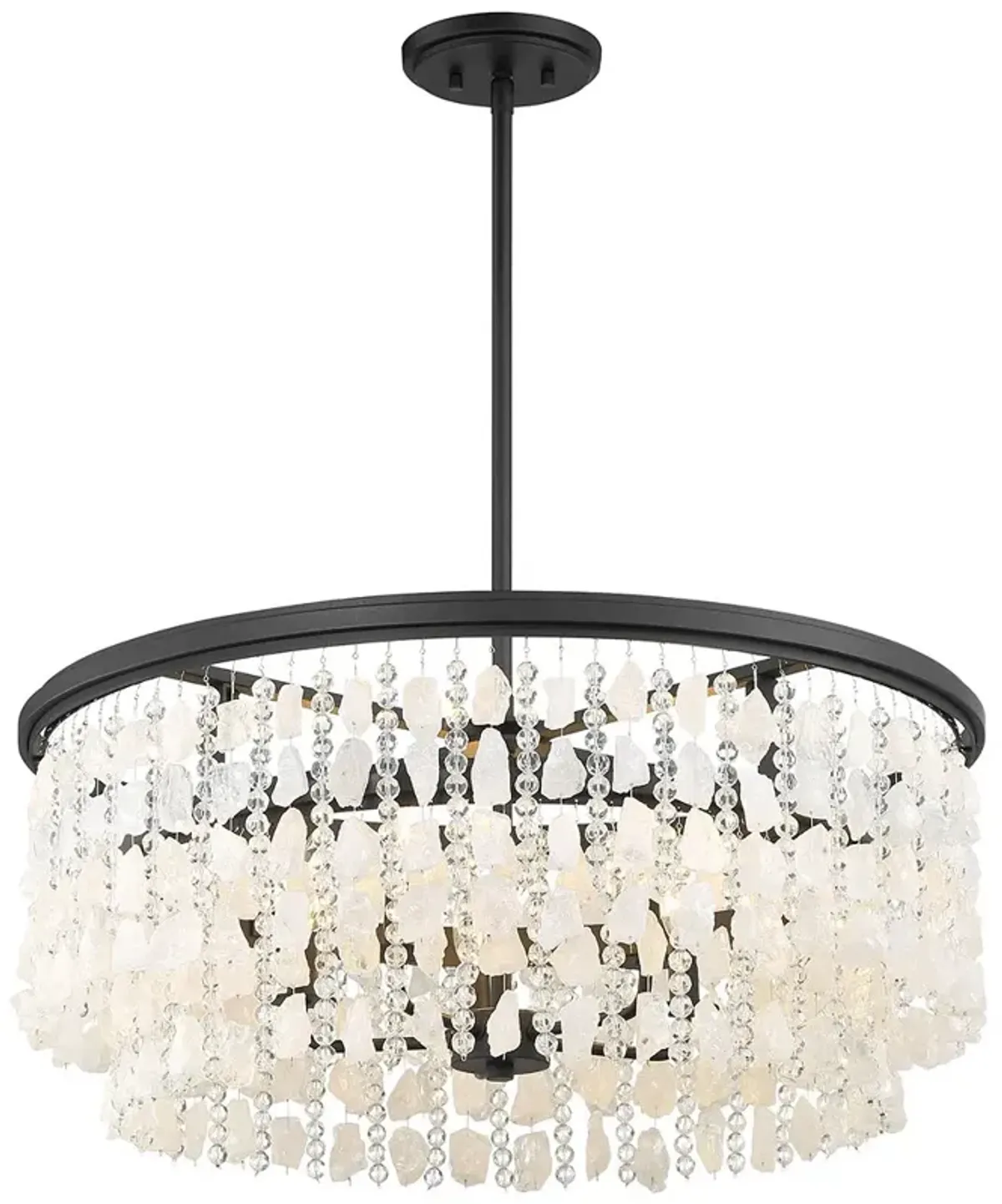 Minka Lavery Shimmering Elegance 5-Light Sand Black Chandelier