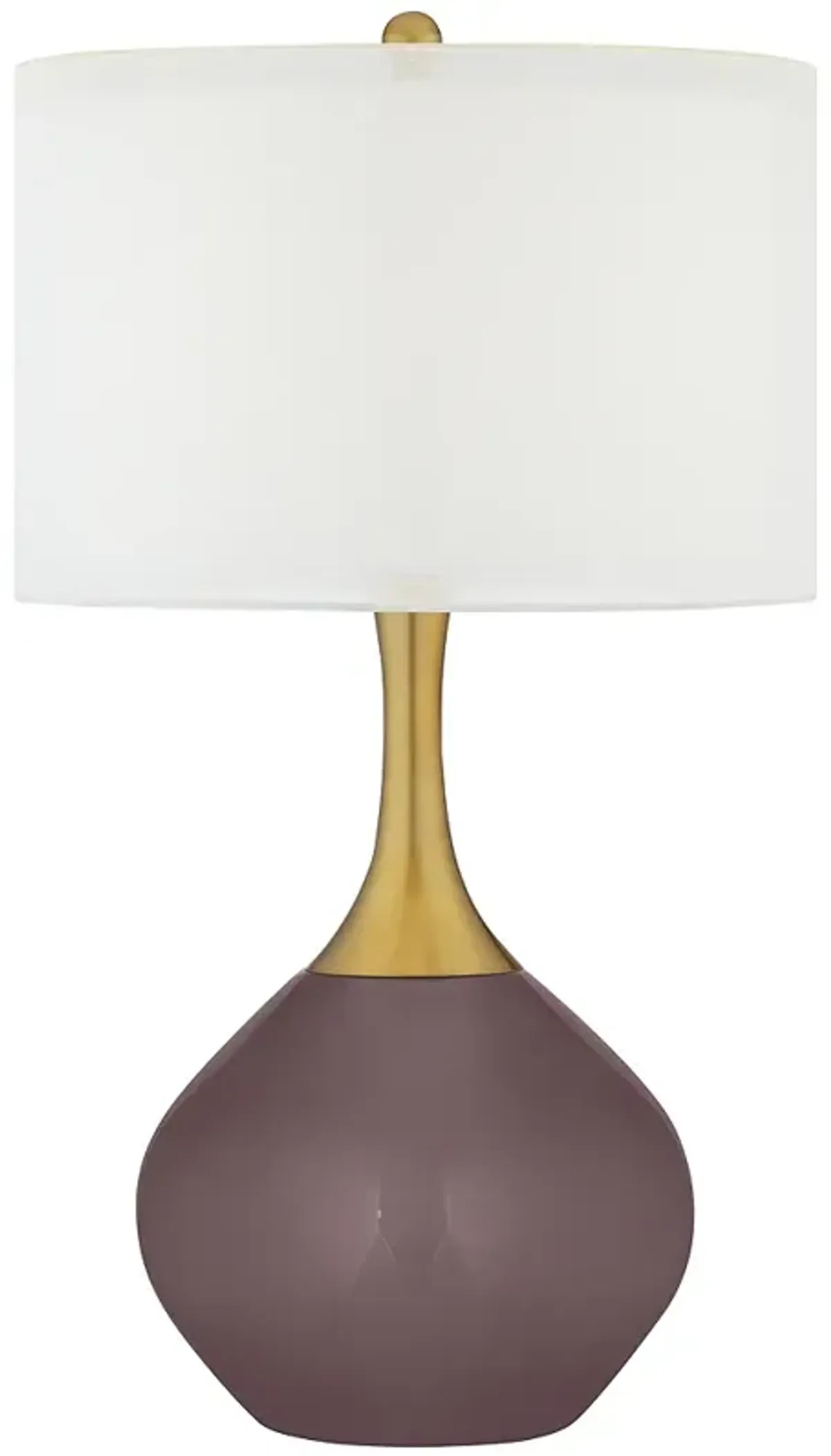 Poetry Plum Nickki Brass Table Lamp