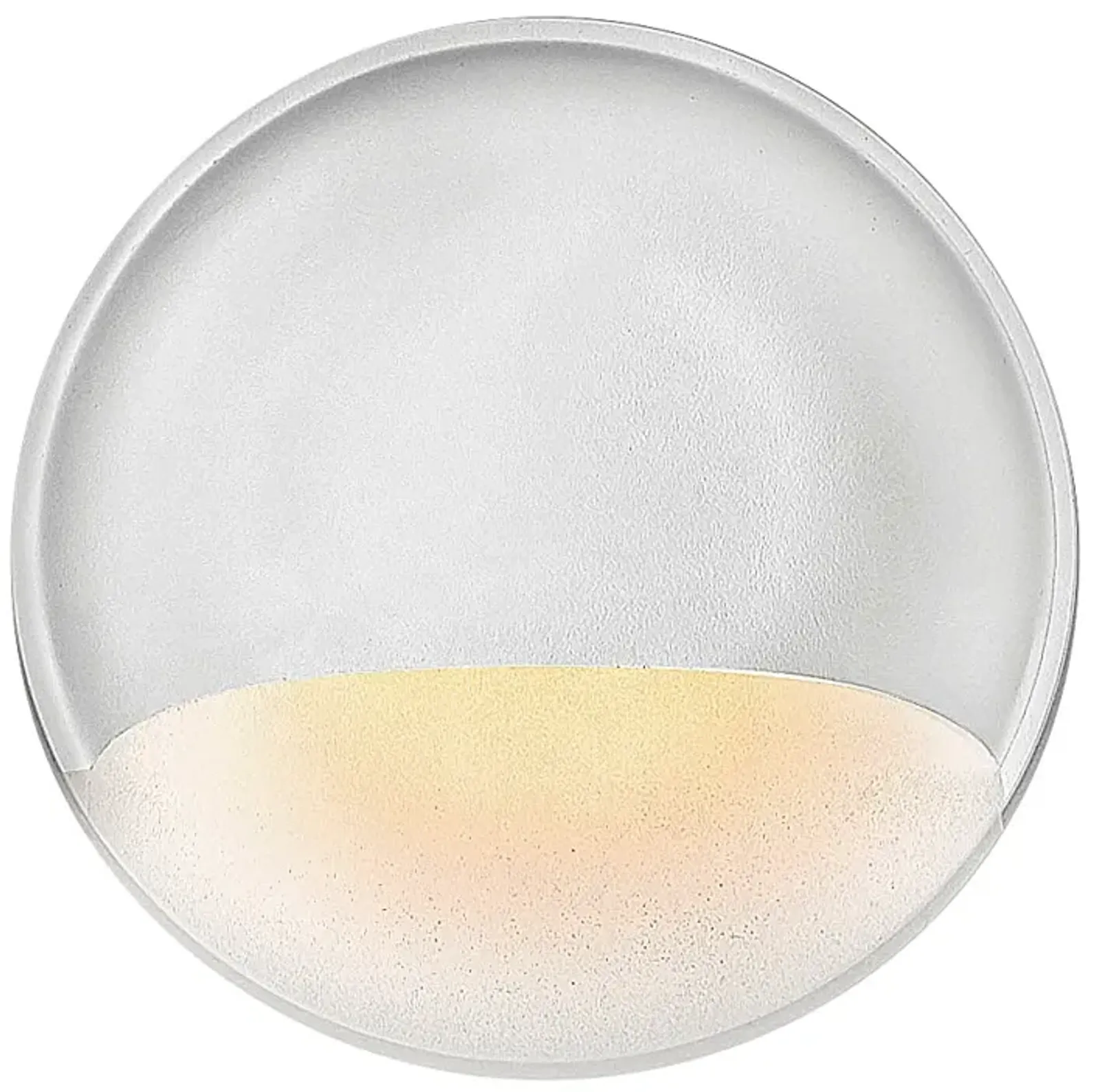 Hinkley Matte White Nuvi Round Deck Sconce