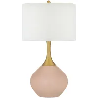 Color Plus Nickki Brass 30 1/2" Italian Coral Table  Lamp