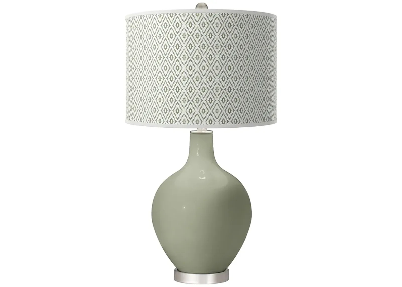 Evergreen Fog Diamonds Ovo Table Lamp