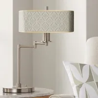 Moroccan Diamonds Giclee Adjustable Swing Arm Modern LED Desk Lamp