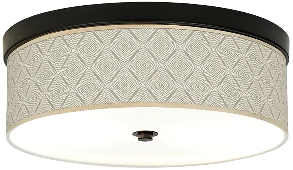 Moroccan Diamonds Giclee Energy Efficient Bronze Ceiling Light