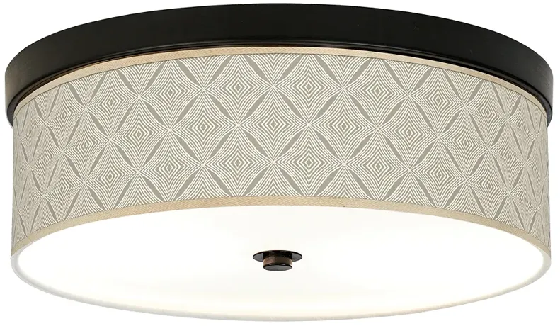 Moroccan Diamonds Giclee Energy Efficient Bronze Ceiling Light