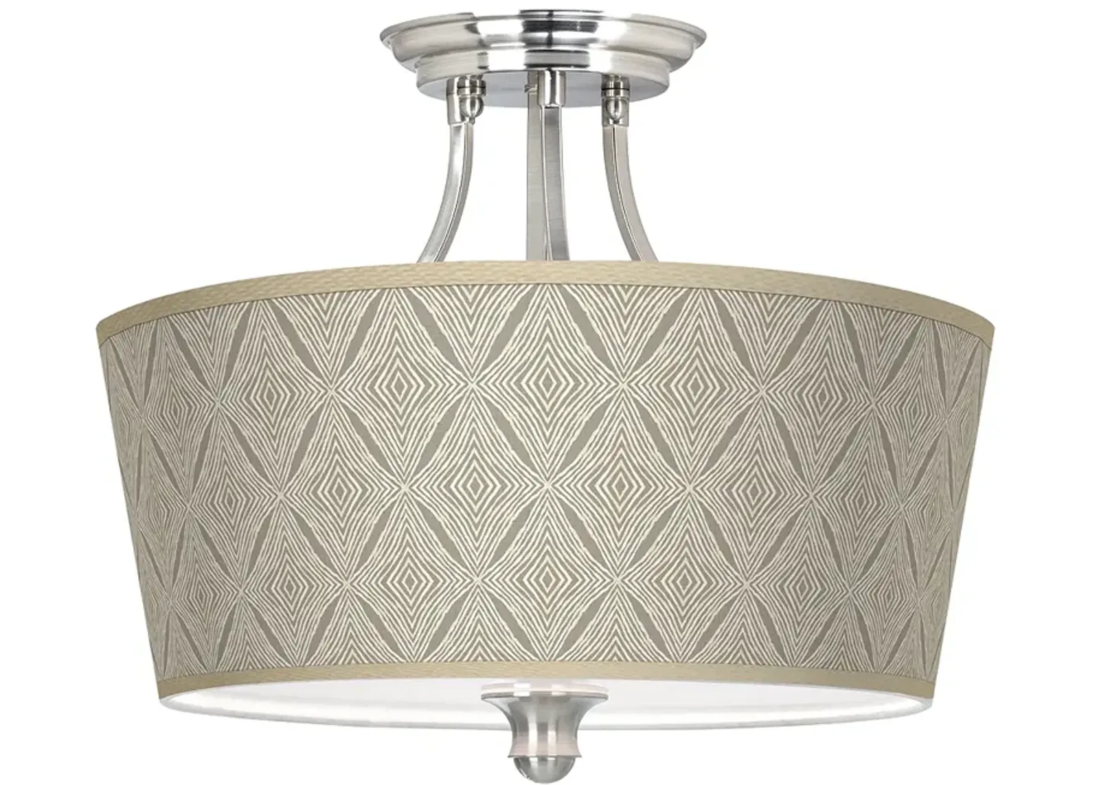 Moroccan Diamonds Tapered Drum Giclee Ceiling Light