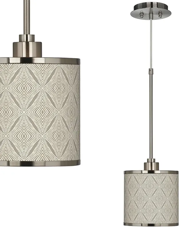 Moroccan Diamonds Giclee Glow Mini Pendant Light