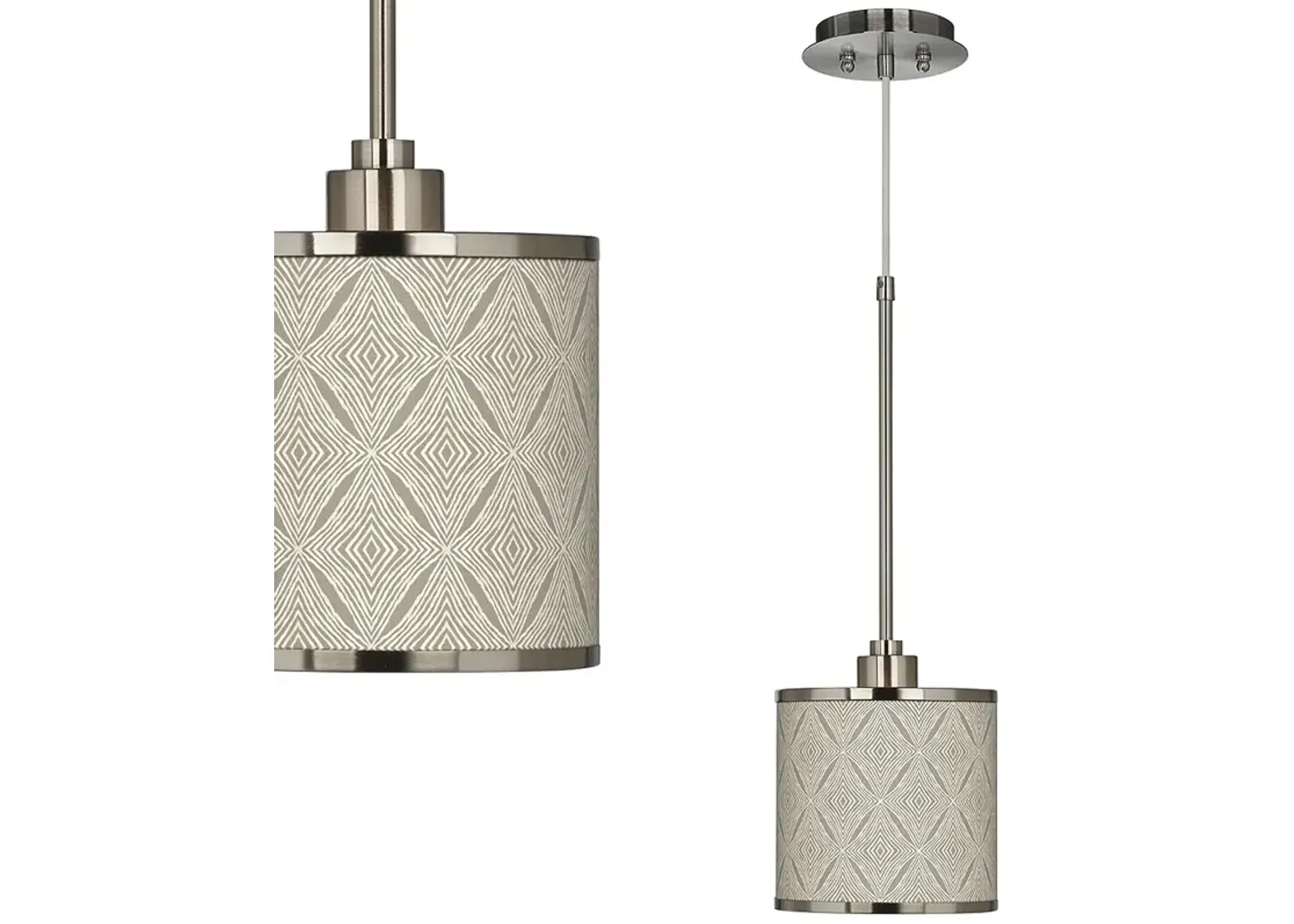 Moroccan Diamonds Giclee Glow Mini Pendant Light