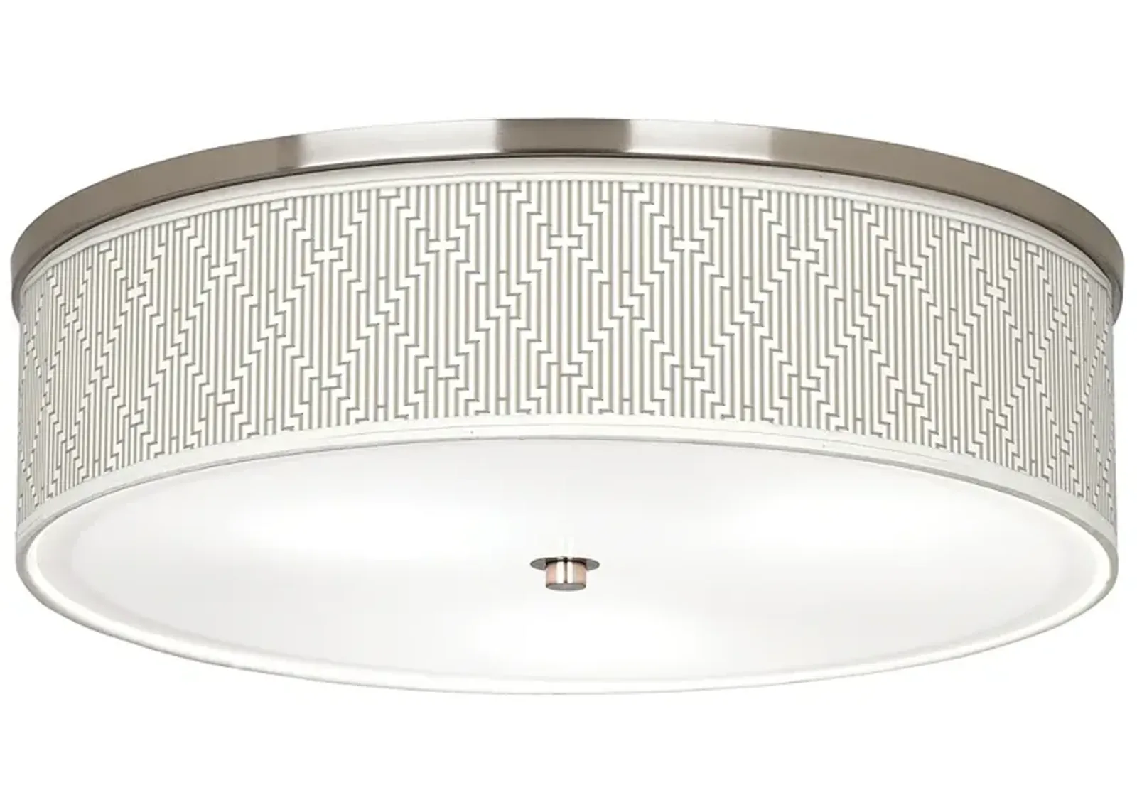 Diamond Maze Giclee Nickel 20 1/4" Wide Ceiling Light