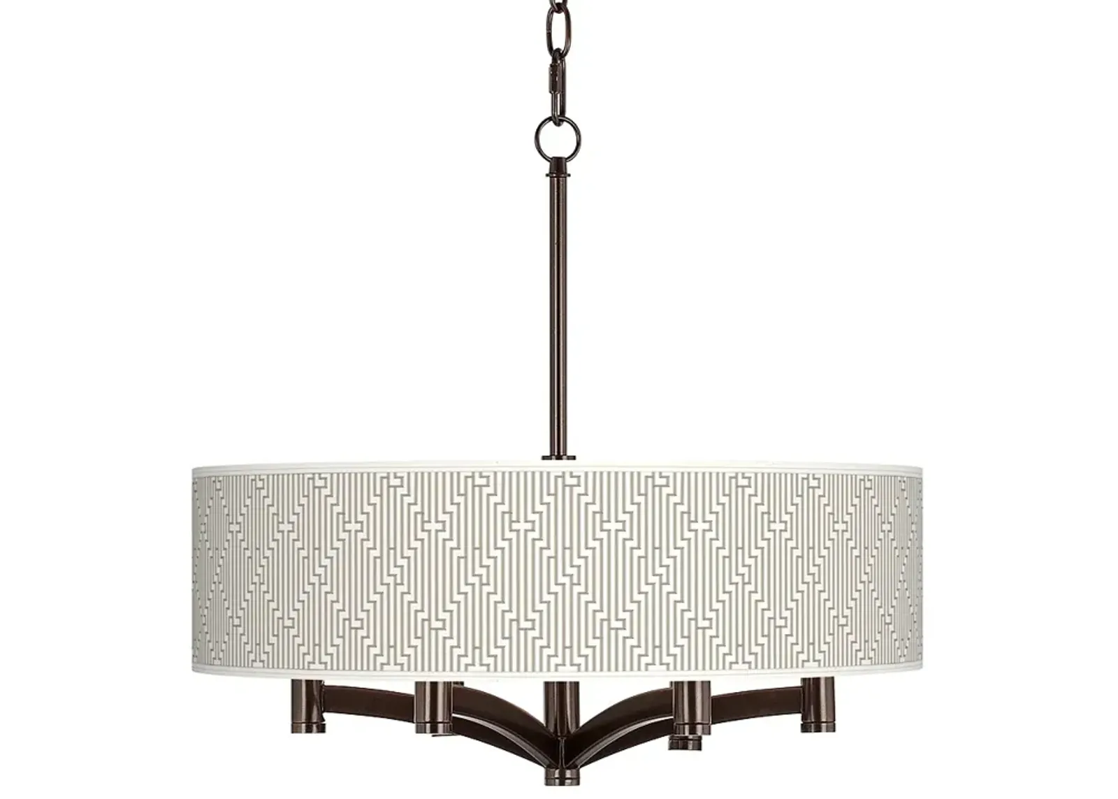 Diamond Maze Ava 6-Light Bronze Pendant Chandelier