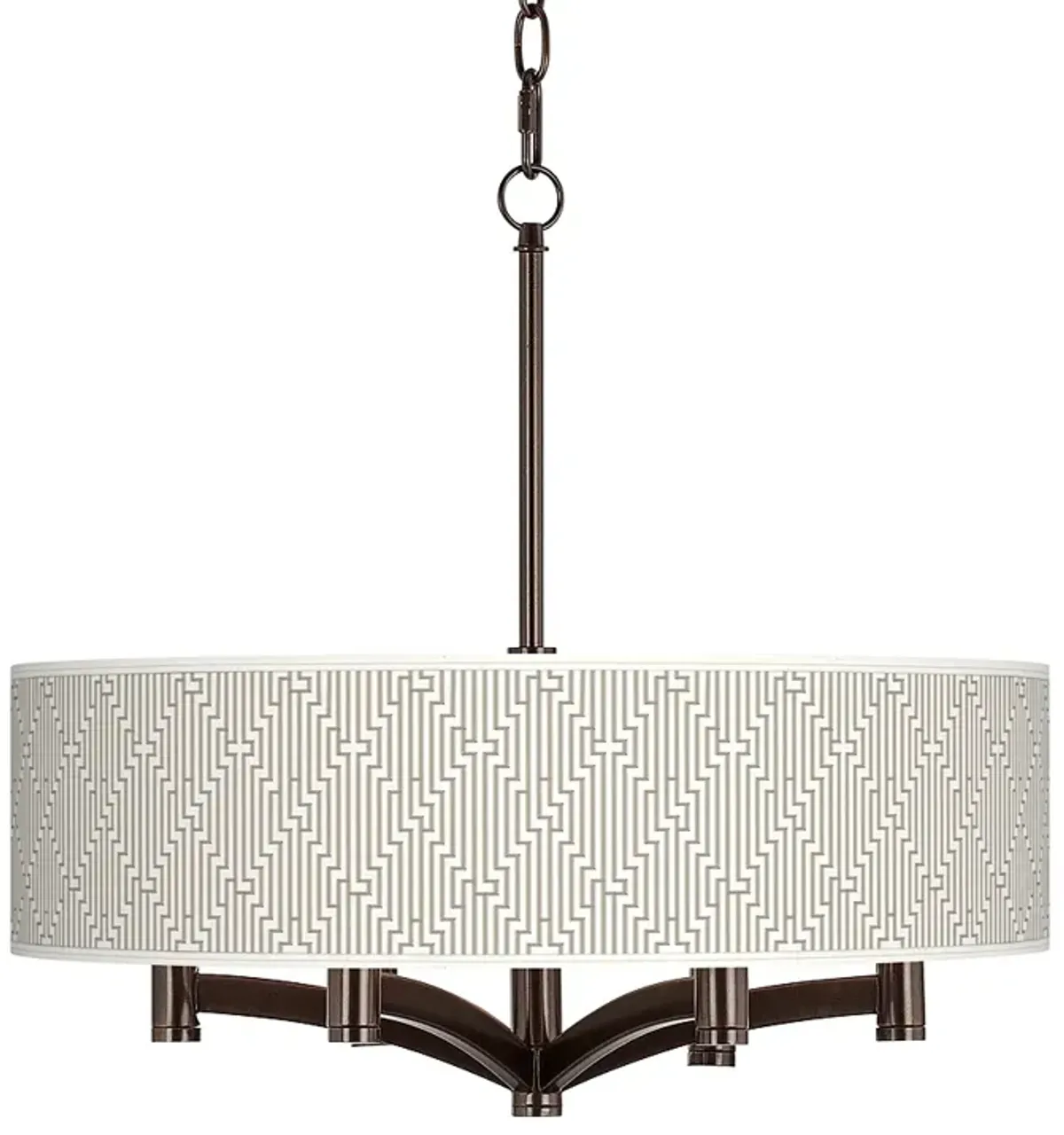 Diamond Maze Ava 6-Light Bronze Pendant Chandelier