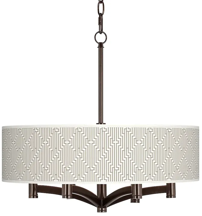 Diamond Maze Ava 6-Light Bronze Pendant Chandelier