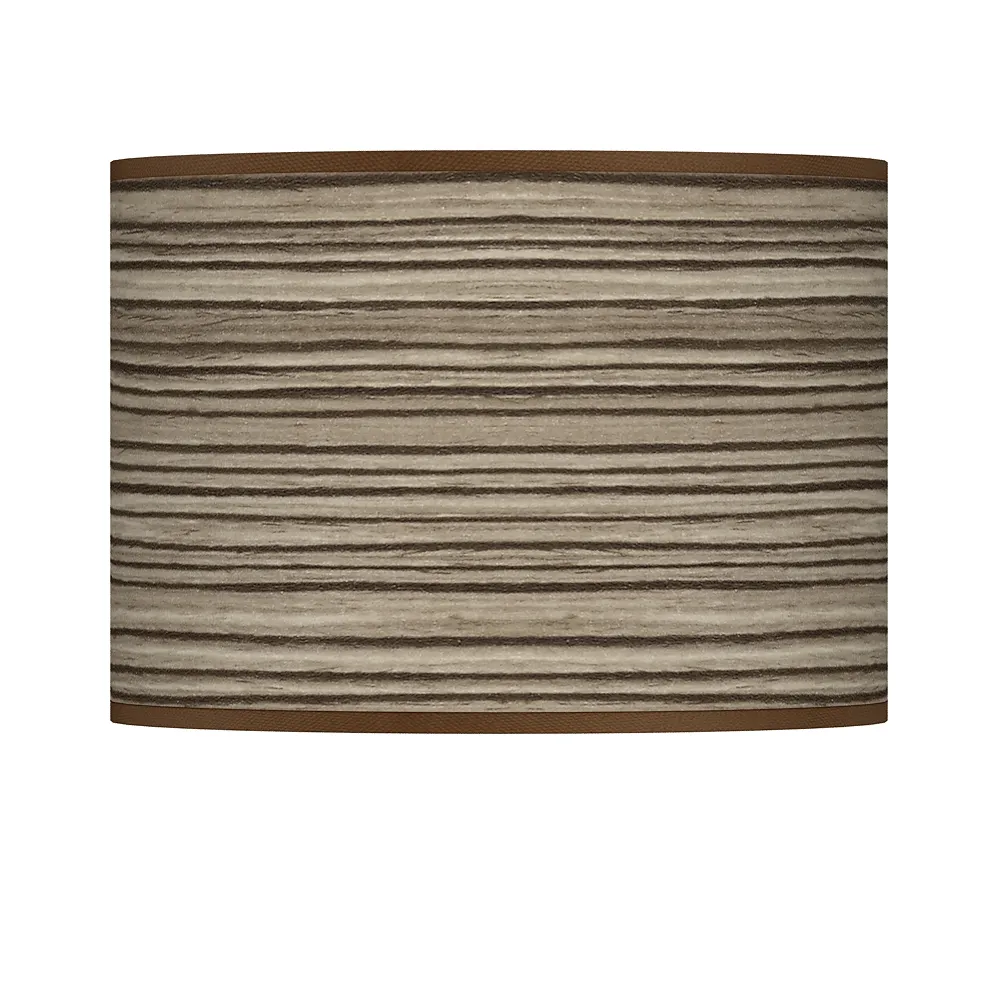 Cedar Zebrawood Giclee Lamp Shade 13.5x13.5x10 (Spider)