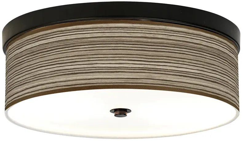 Cedar Zebrawood Giclee Energy Efficient Bronze Ceiling Light