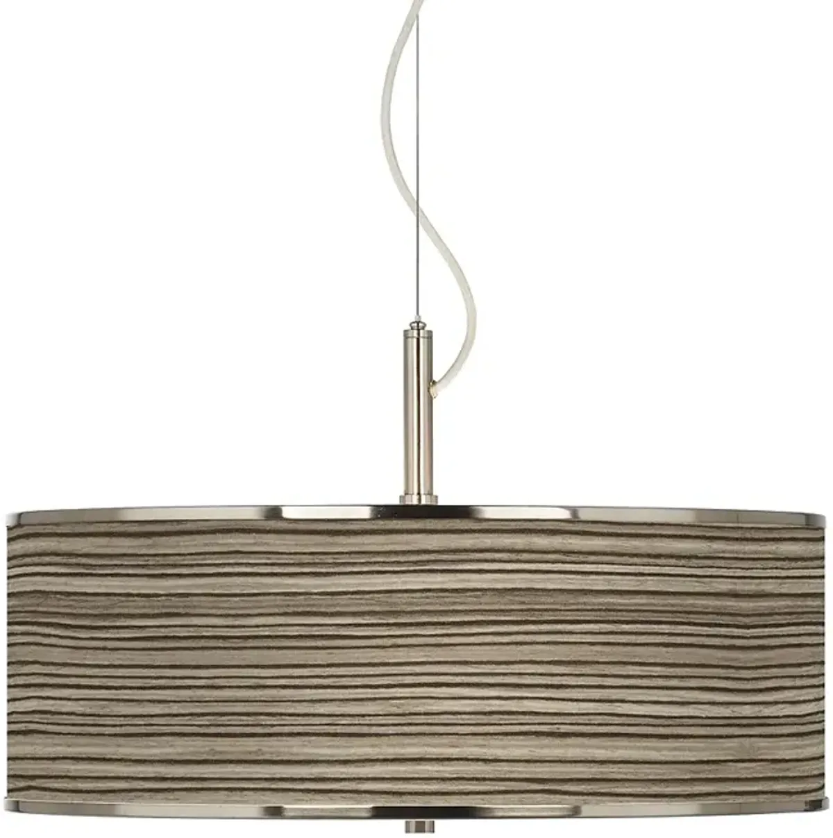 Cedar Zebrawood Giclee Glow 20" Wide Pendant Light