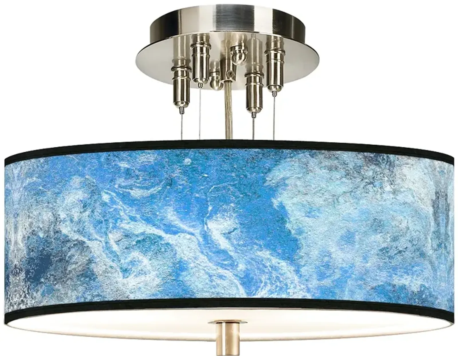 Ultrablue Giclee 14" Wide Ceiling Light