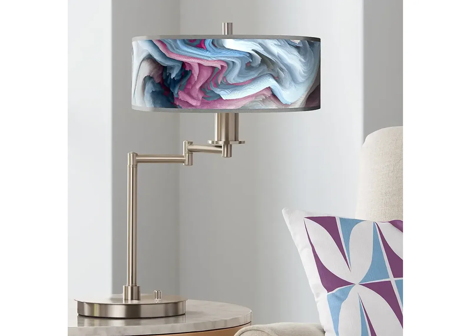 Giclee Gallery Europa Giclee 20 1/2" Swing Arm Modern LED Desk Lamp