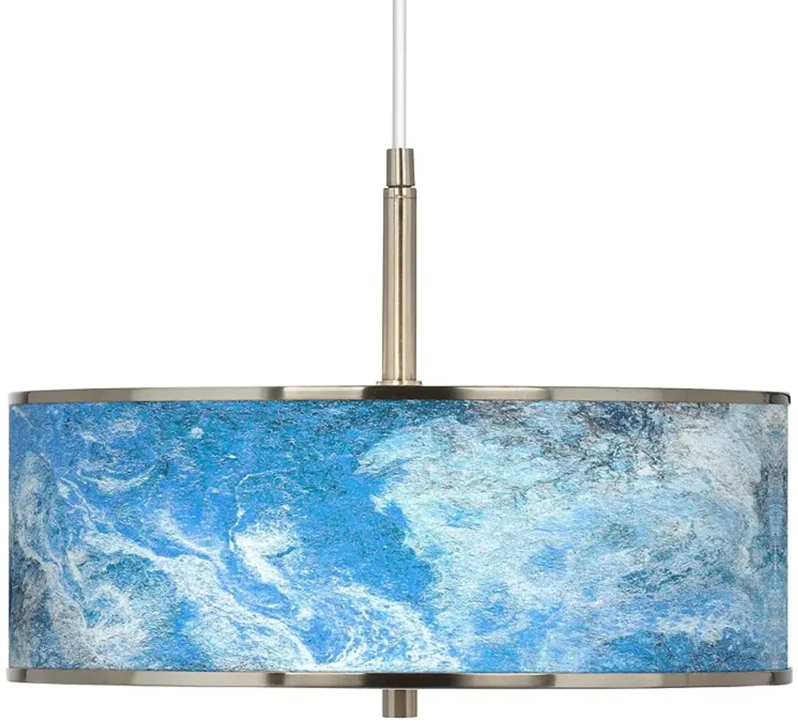 Ultrablue Giclee Glow 16" Wide Pendant Light