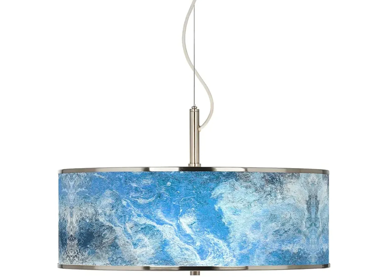 Ultrablue Giclee Glow 20" Wide Pendant Light