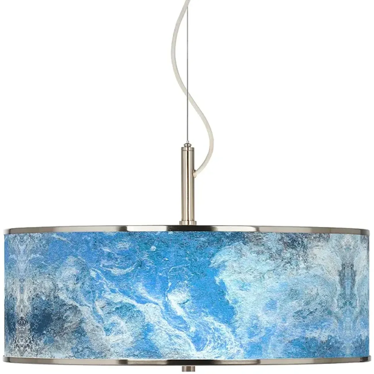 Ultrablue Giclee Glow 20" Wide Pendant Light