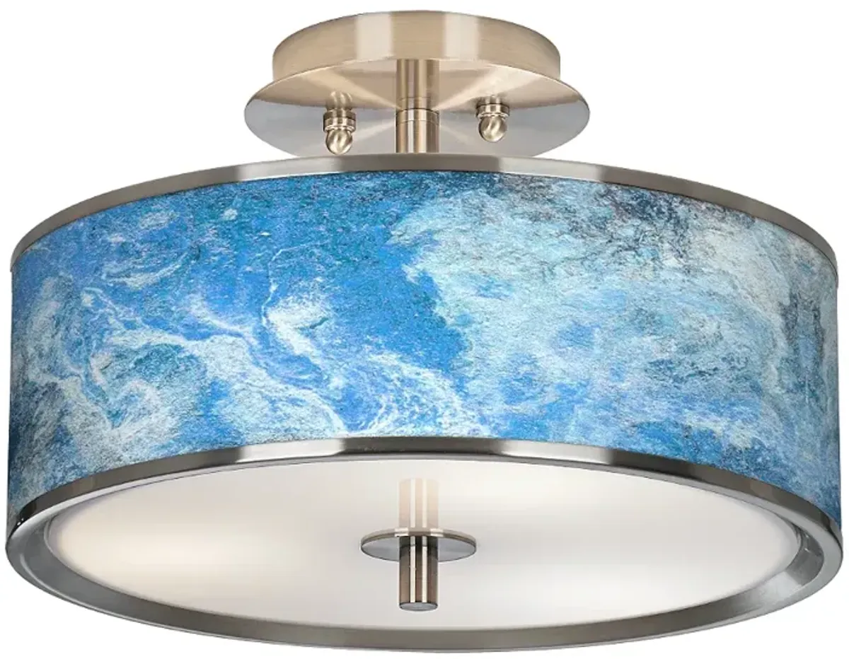 Ultrablue Giclee Glow 14" Wide Ceiling Light