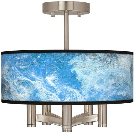 Ultrablue Ava 5-Light Nickel Ceiling Light