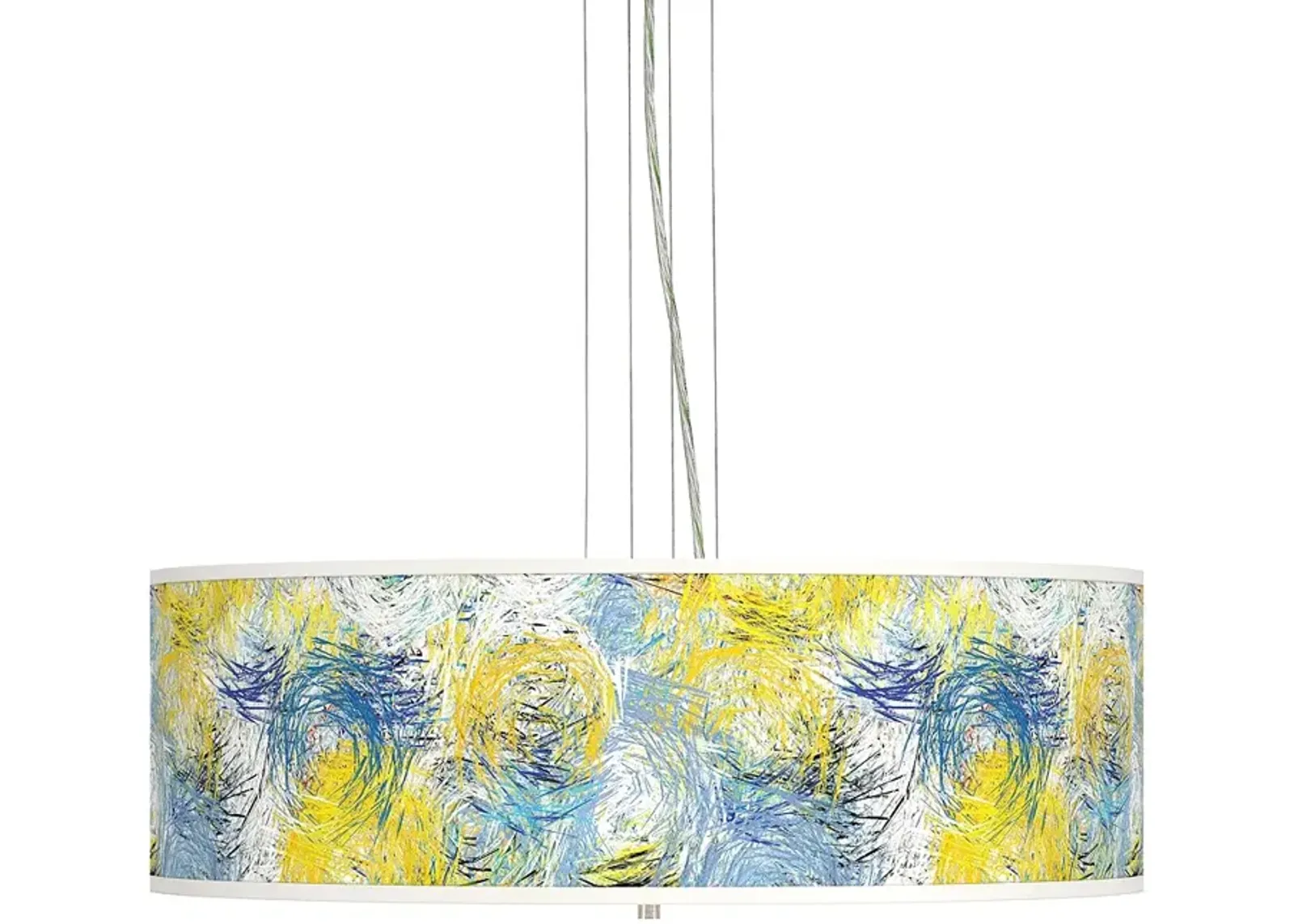 Starry Dawn Giclee 24" Wide 4-Light Pendant Chandelier