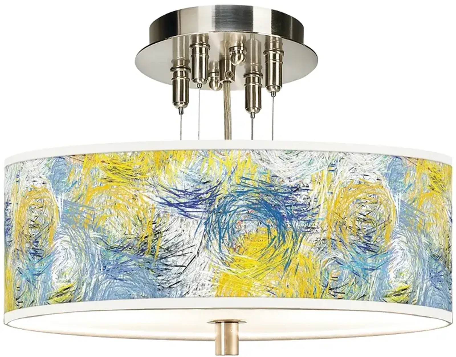 Starry Dawn Giclee 14" Wide Ceiling Light