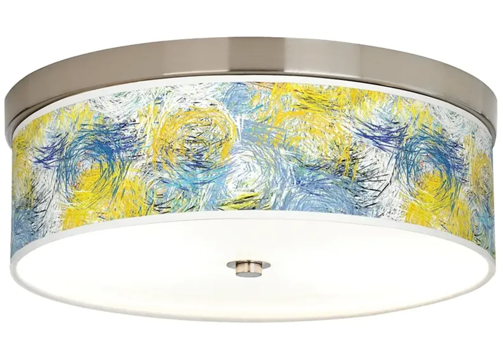 Giclee Gallery Starry Dawn Shade 14" Wide Modern Ceiling Light