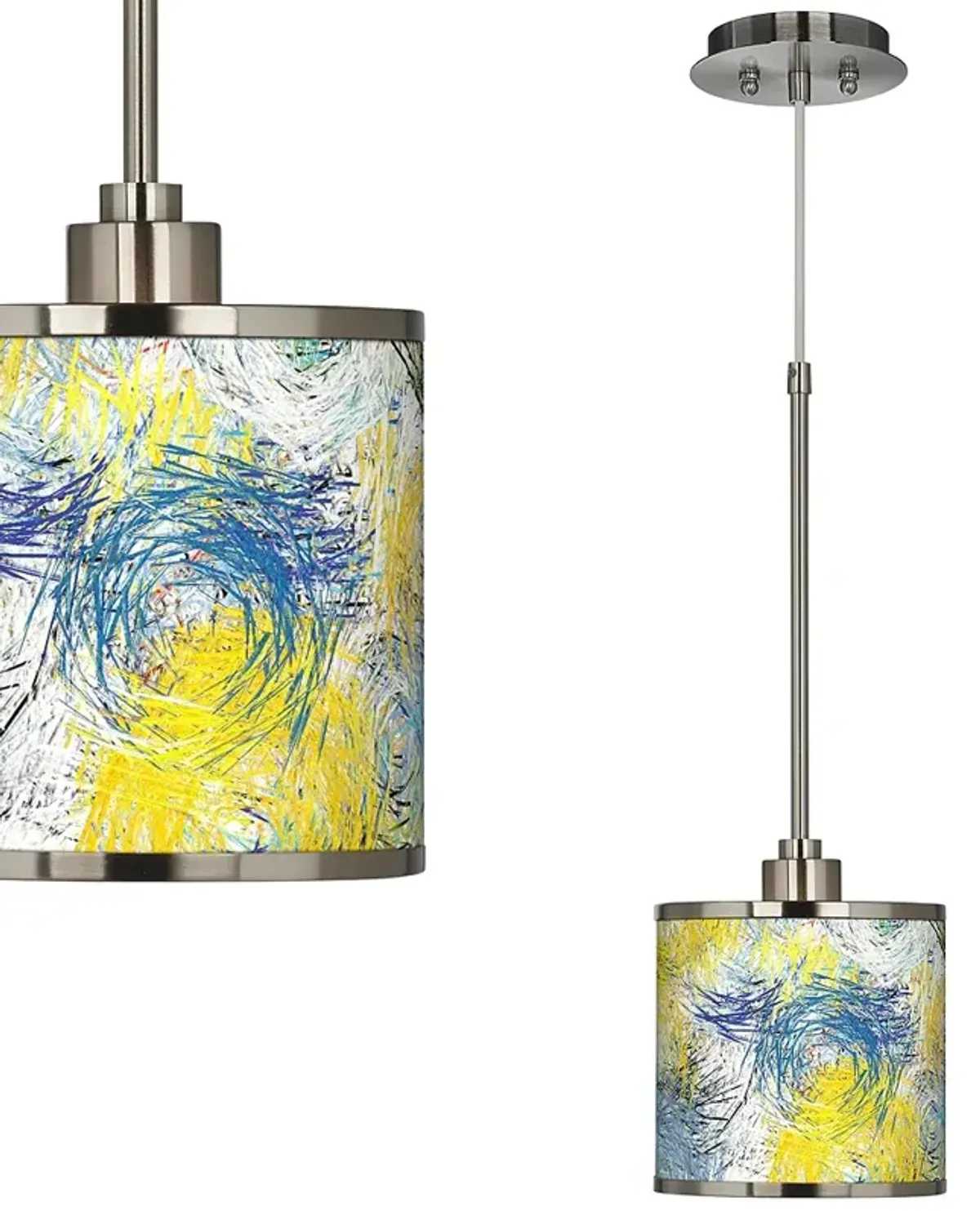 Starry Dawn Giclee Glow Mini Pendant Light