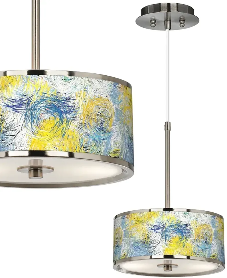 Starry Dawn Giclee Glow 10 1/4" Wide Pendant Light