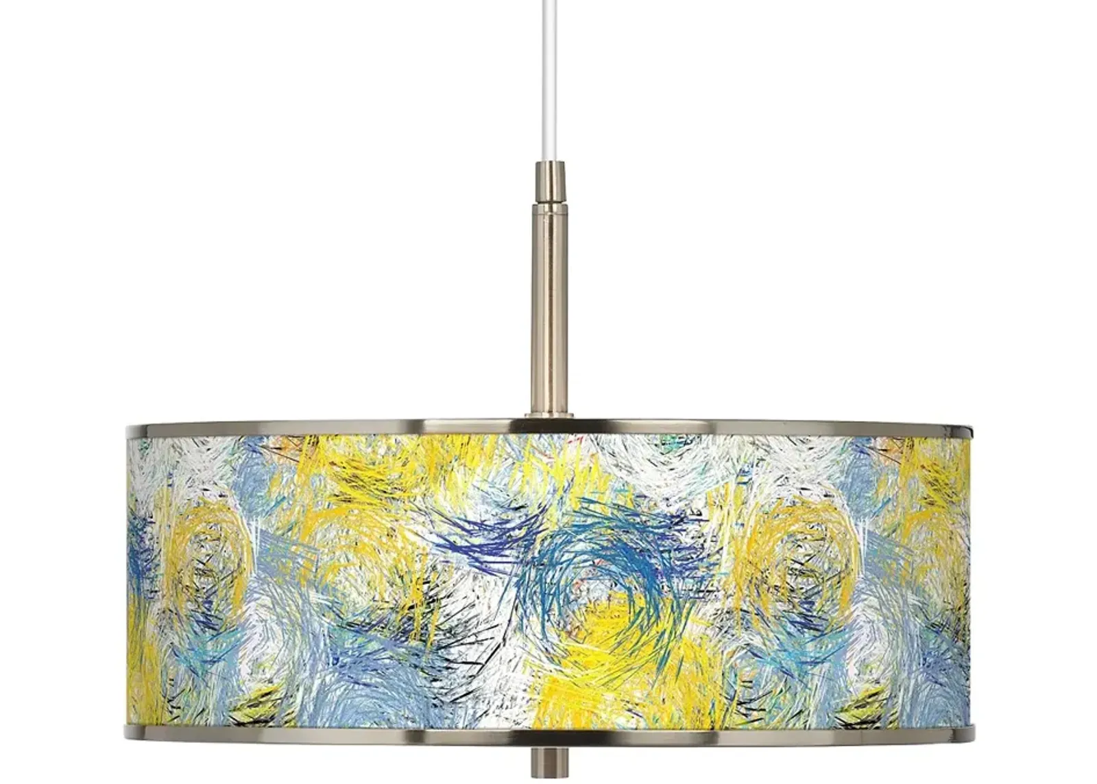 Starry Dawn Giclee Glow 16" Wide Pendant Light