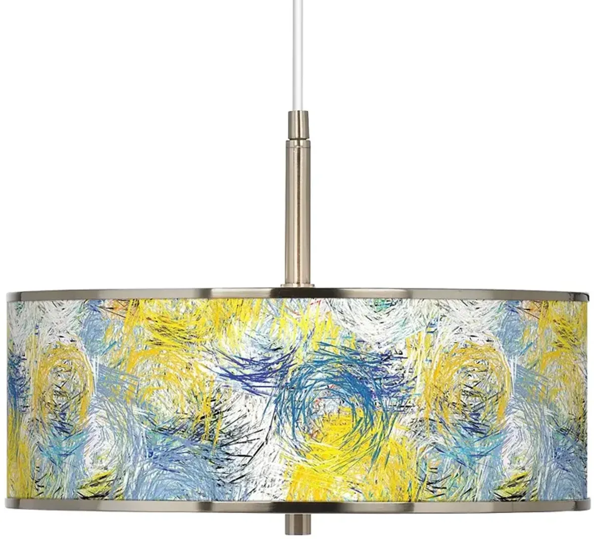 Starry Dawn Giclee Glow 16" Wide Pendant Light