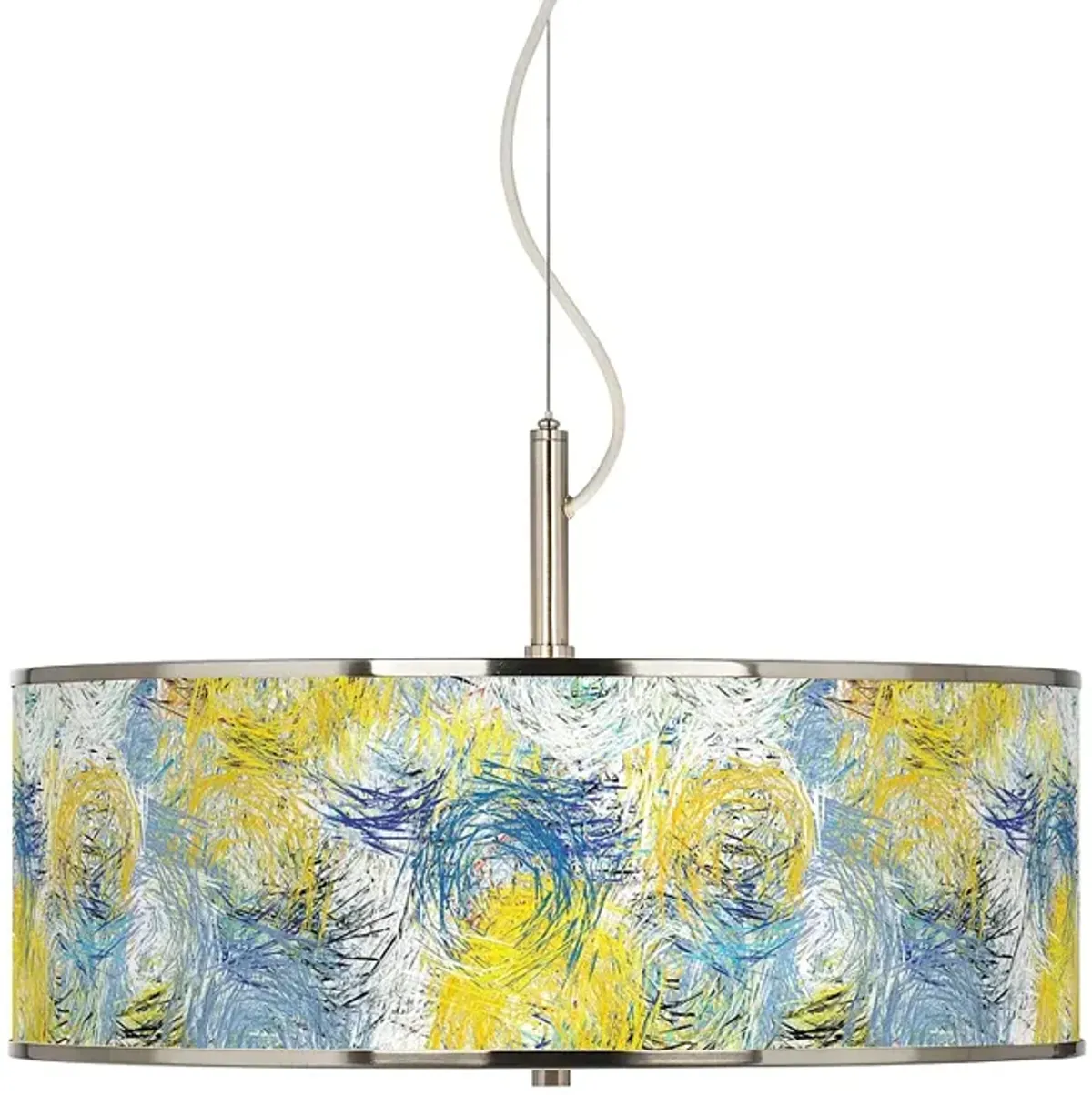 Starry Dawn Giclee Glow 20" Wide Pendant Light
