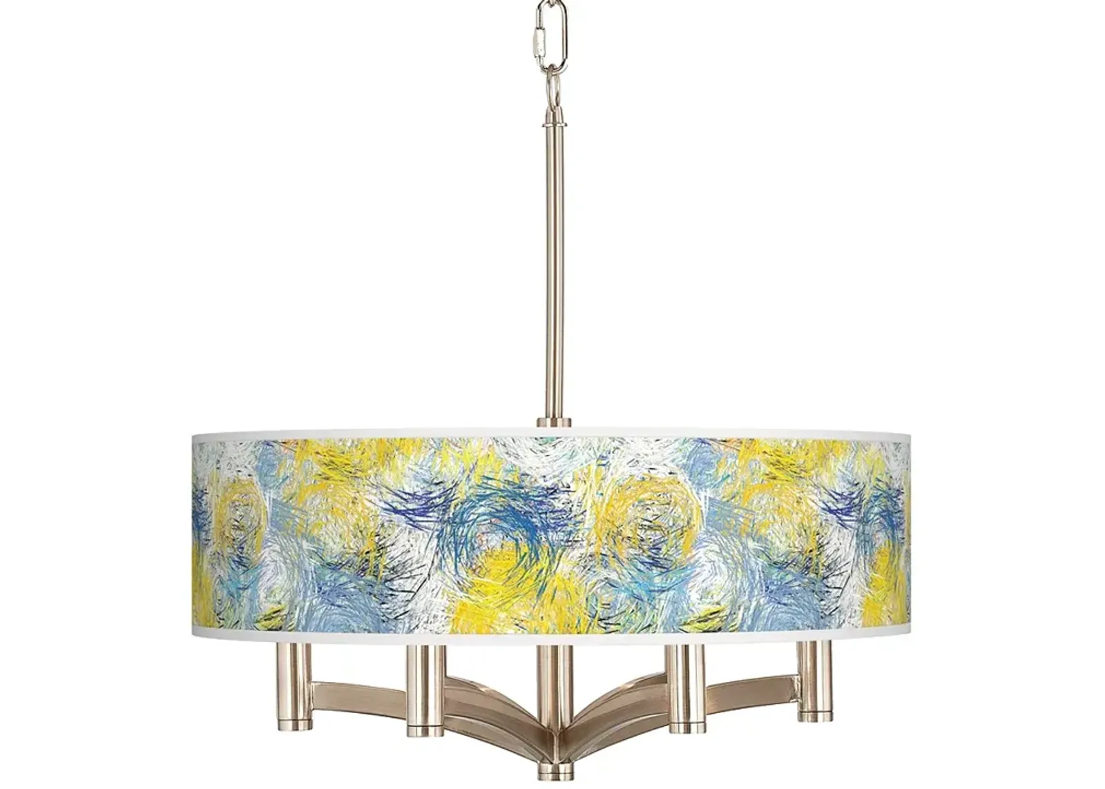 Starry Dawn Ava 6-Light Nickel Pendant Chandelier