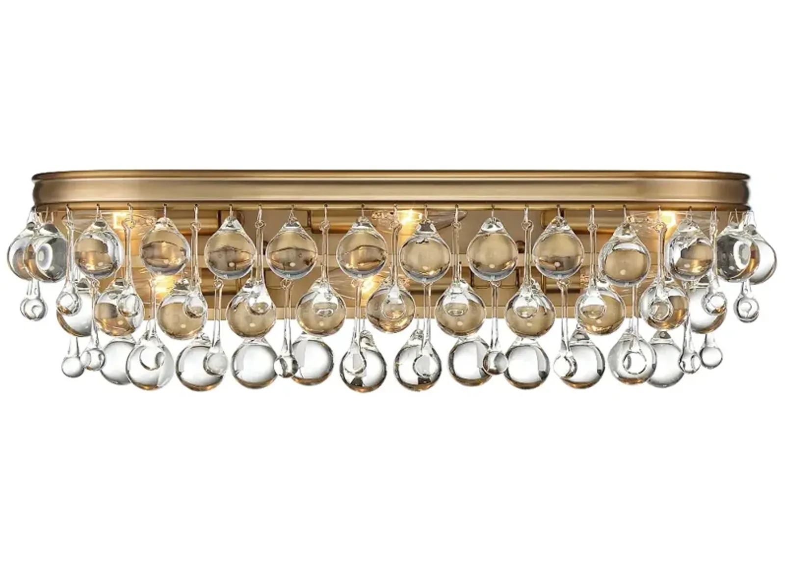 Crystorama Calypso 23" Wide Vibrant Gold Bath Light