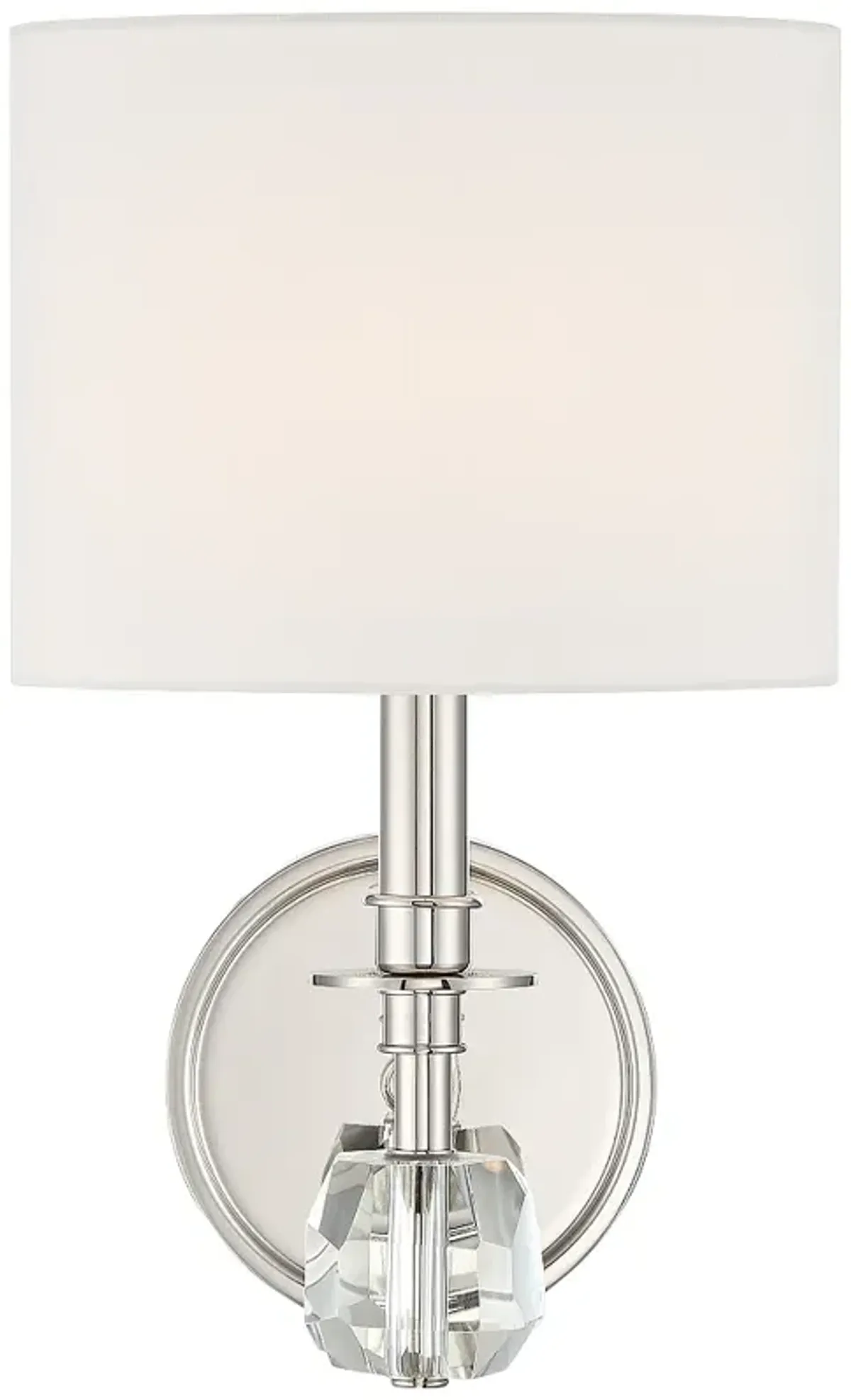 Crystorama Chimes 10 1/4" High Polished Nickel Wall Sconce