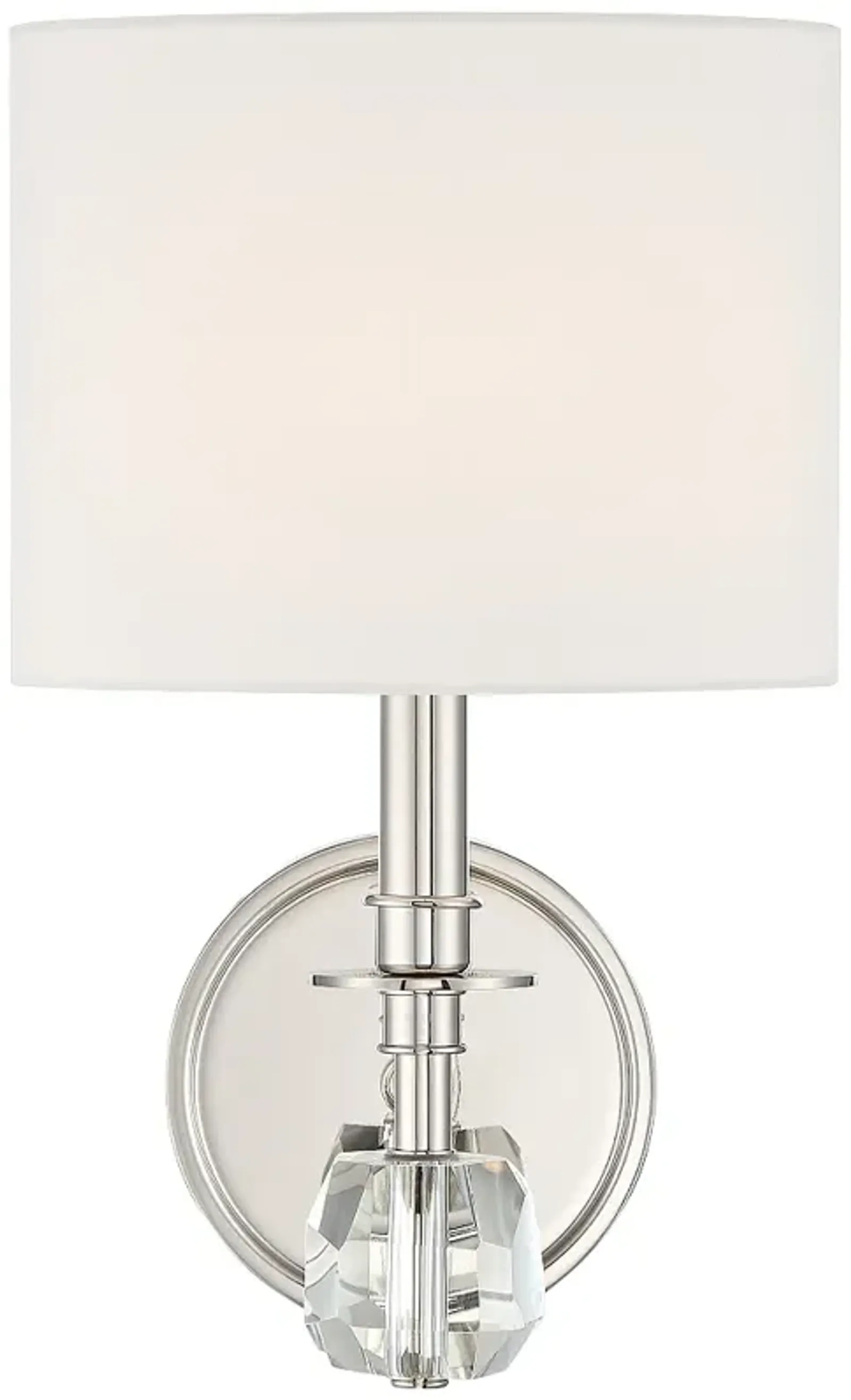 Crystorama Chimes 10 1/4" High Polished Nickel Wall Sconce