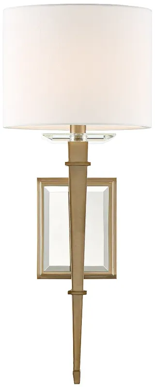 Crystorama Clifton 20" High Aged Brass Wall Sconce